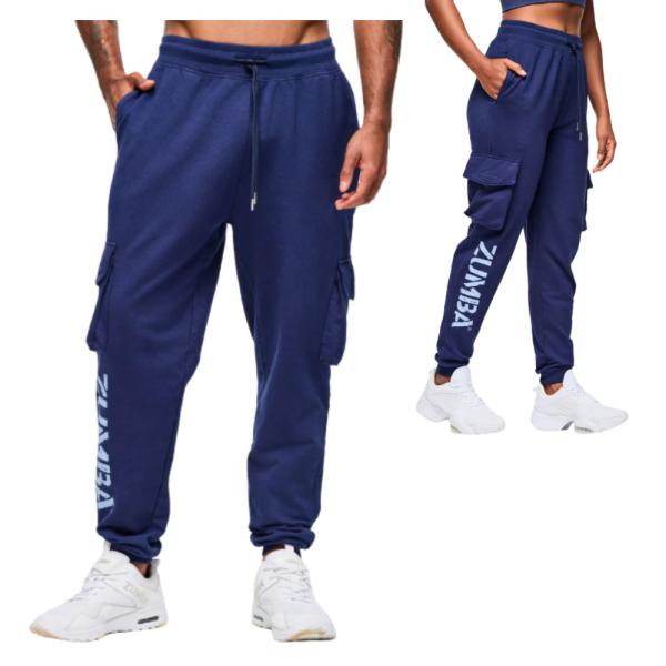 ズンバ（ZUMBA） デニム カーゴパンツ ユニセックス Blue Jean