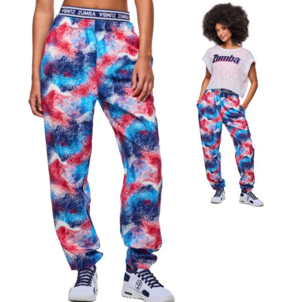 ズンバ（ZUMBA） ロゴ ダブルウエスト ウーブンパンツ ユニセックス