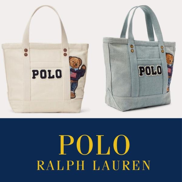 ポロ ラルフローレン ラルフ Polo くま ポロベアー キャンバス ロゴ トートバッグ スモール ファスナー付き Ralph Lauren 取り寄せ 4460 Stone1 ヤフー店 通販 Yahoo ショッピング