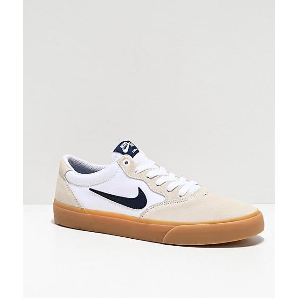 ナイキ Nike Sb Chron スニーカー ホワイト ガムソール スエード キャンバス スケートシューズ メンズ 取り寄せ Stone1 ヤフー店 通販 Yahoo ショッピング