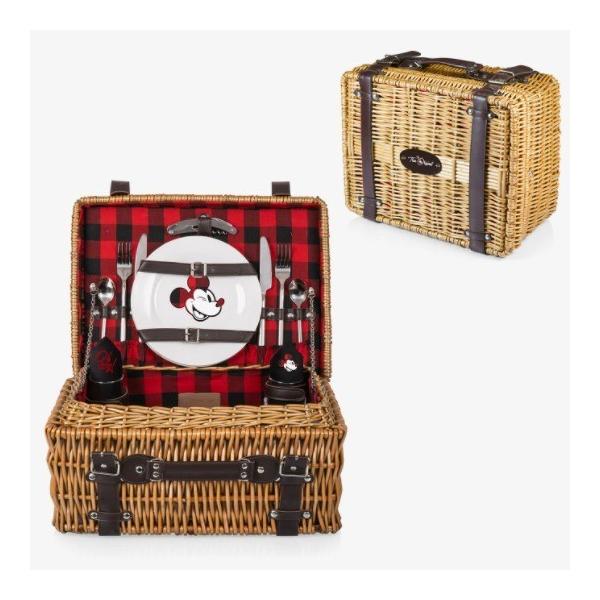 ディズニー リュック バッグ Disney ピクニック セット バスケット バスケット 蓋つき チェック おしゃれ かご カトラリー お皿 かわいい ピクニックセット ミッキー カトラリー グラス 取り寄せ Stone1 ヤフー店