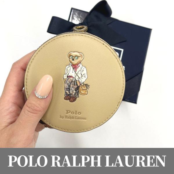 ポロ ラルフローレン 財布 POLO ラルフ ベア ポロベア くま レザー