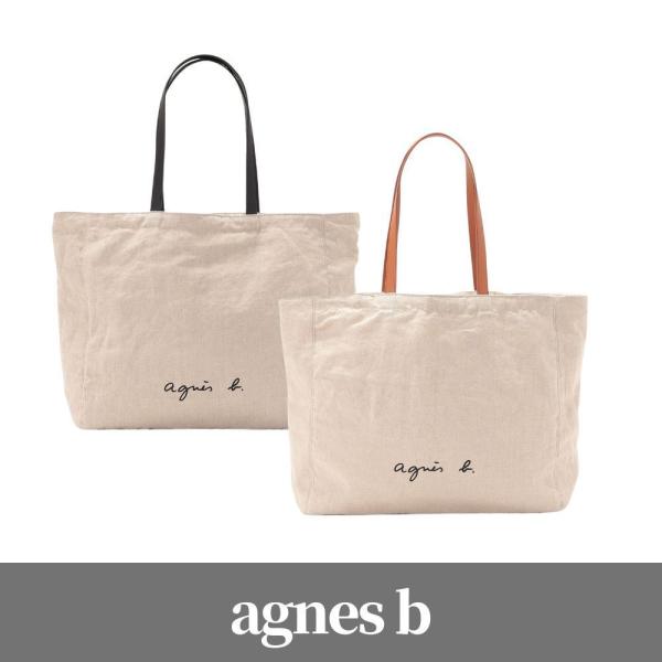 アニエスベー agnes b. バッグ ブランド ロゴ トートバッグ 麻
