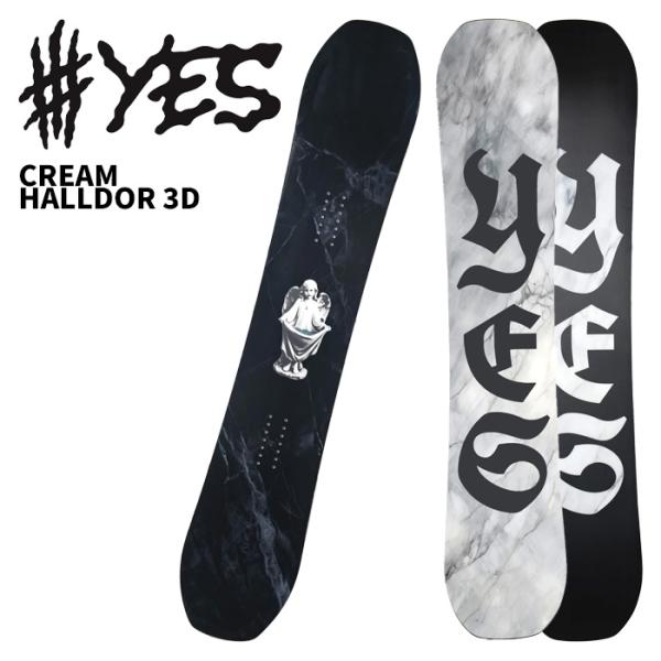 YES イエス スノーボード 板 CREAM HALLDOR 3D 25-26 モデル MEN'S