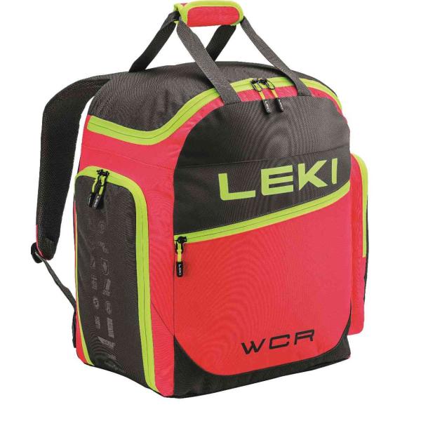 LEKI【24/25・SKIBOOT BAG WCR 60L：レッド】レキのブーツバッグ!!　リュックサック　スキーブーツも収納可能なバックパック　360052006