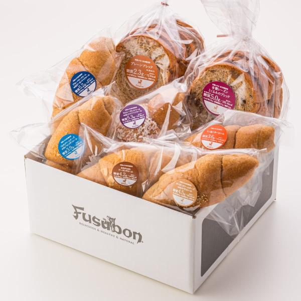フスボンをはじめての方にオススメのお試しパン8種セットです。初めての方に限り、送料無料でお買い得です。（※北海道については＋600円、沖縄・離島については＋400円かかります。）■フスボン低糖質パン8種セット　内容○プレーンブレッド5枚切　...
