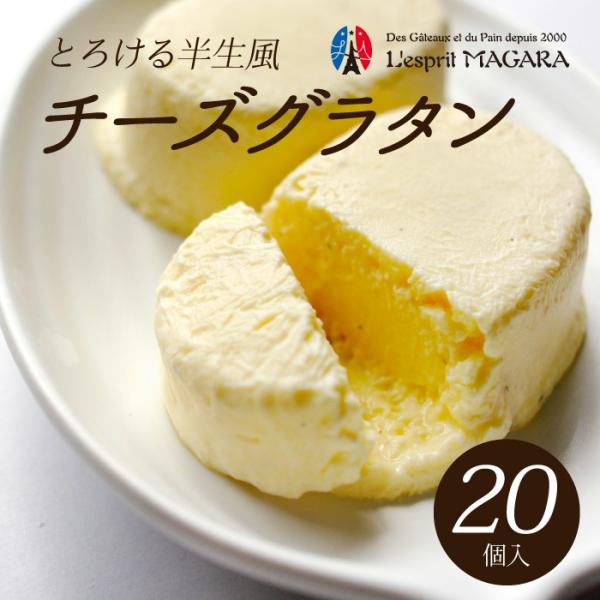 チーズグラタン ２０個入 送料無料 半生焼きレアチーズケーキ 冷凍