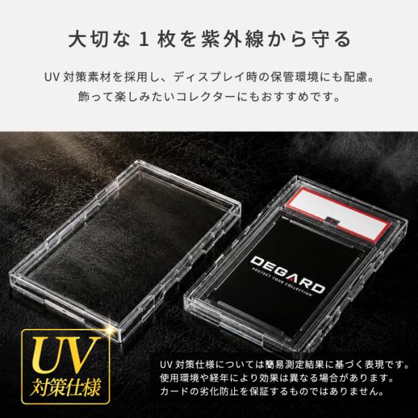 �yPSA�Ӓ�J�[�h �ی�P�[�X [DEGARD]�zPSA �Ӓ�J�[�h �N���A �ۊ� �S�� �S�� �ی� ��p �P�[�X PSA10 UV ���[�_�[ �g���J ���i�摜2