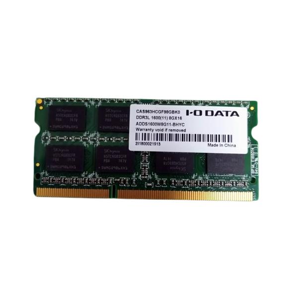 I・O DATA 8GB PC3L-12800 ノートパソコン用メモリ : 双羽ストア