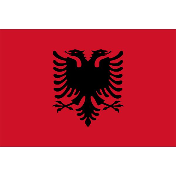 外国旗】アルバニア共和国国旗（テトロントロピカル） サイズ：70