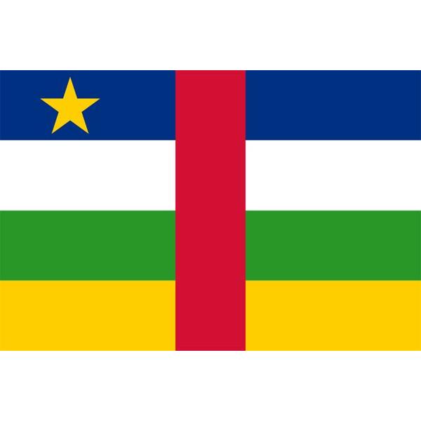 外国旗 中央アフリカ共和国国旗 テトロントロピカル サイズ 50 75cm 領収書発行 Centralafrica Mini フタバ装飾 通販 Yahoo ショッピング