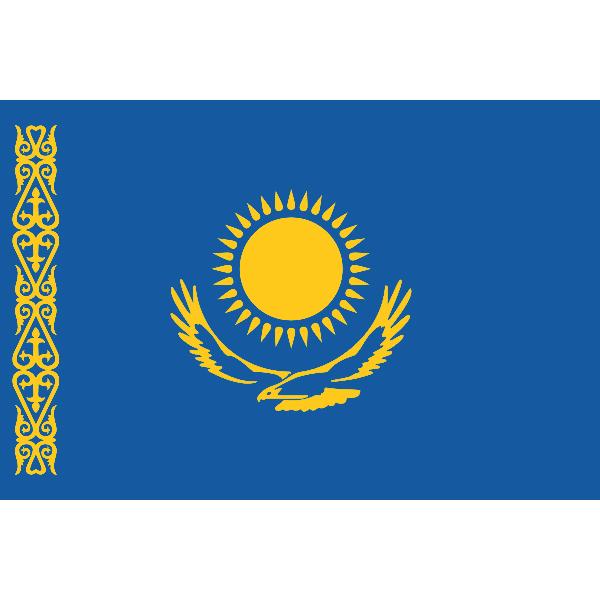 外国旗 カザフスタン共和国国旗 テトロントロピカル サイズ 90 135cm 領収書発行 Kazakhstan2 フタバ装飾 通販 Yahoo ショッピング