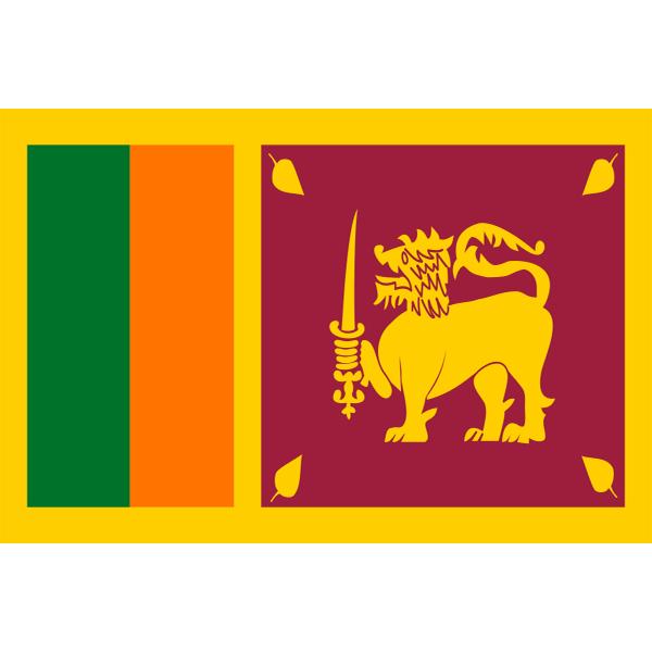 外国旗】スリランカ国旗（アクリル） サイズ：90×135cm【領収書発行 