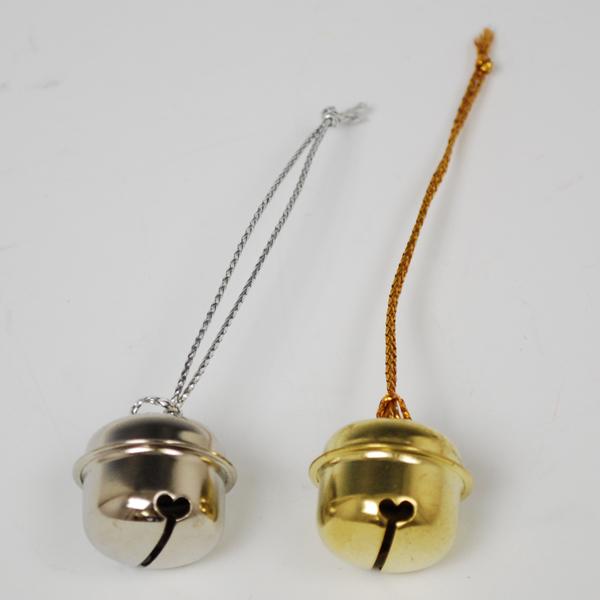 お祭り用品】鈴2cm（八分） 金・銀（ひも付）【領収書発行】 : フタバ