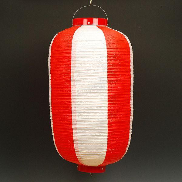 提灯 大 赤と白 お祭り用品】尺二堂島ビニール紅白提灯【領収書発行】 : フタバ装飾