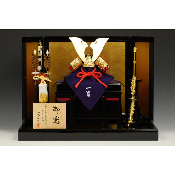 江戸甲冑】四分の一 竹雀赤糸縅之御甲冑 加藤一冑作−人形のフタバ
