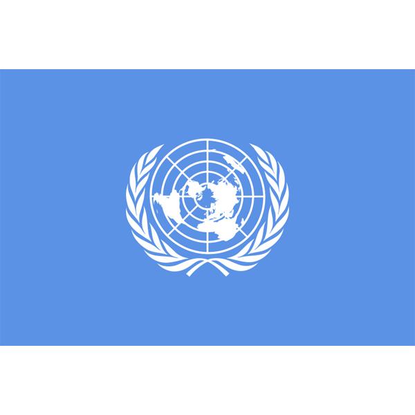 送料込み　国連旗（レプリカ） その他の国旗】国際連合旗（テトロントロピカル） サイズ：70×105cm