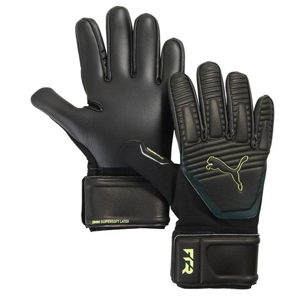 キーパーグローブ GKグローブ ゴールキーパーグローブメーカー：プーマ PUMAカラー：【13】プーマブラック素材：本体/ポリエステル100%バックハンド/ラテックス100%手のひら/ラテックス100%リストストラップ/ラテックス100%手...