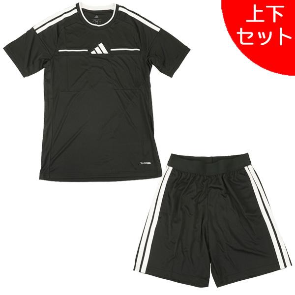 レフェリーシャツ 半袖 パンツ 上下セットメーカー：アディダス adidasカラー：ブラック(KB3008/KF6642)素材：ポリエステル100%・生地の厚さ：薄手・ストレッチ性：有・生地感：サラサラ・通気性：◎【在庫について】当ショップ...