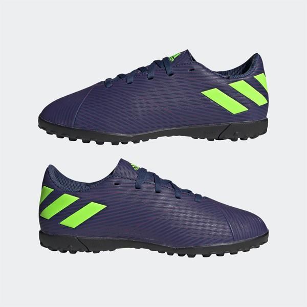 ネメシス Messi 19 4 Tf J アディダス Adidas Ef1818 テックインディゴ シグナルグリーン ジュニア サッカー トレーニングシューズ フタバスポーツフットボール店 通販 Paypayモール