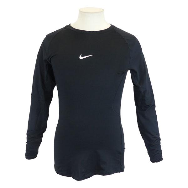 【ネコポス送料無料】ナイキ NIKE メンズ Dri-FIT タイト ロングスリーブ フィットネストップ FB7920-010 サッカー フットサル インナーシャツ 長袖 ブラック
