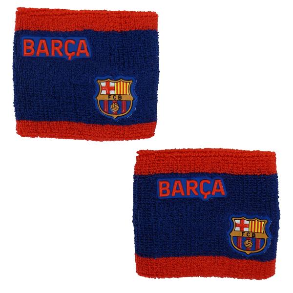 ネコポス選択可】 FCバルセロナ コットンリストバンド 2個セット FCB
