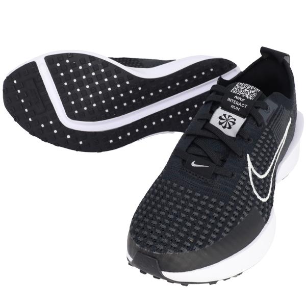 ナイキ NIKE ウィメンズ ランニングシューズ INTERRACT ラン FD2292-003 インタラクト ラン マラソン ジョギング ブラック