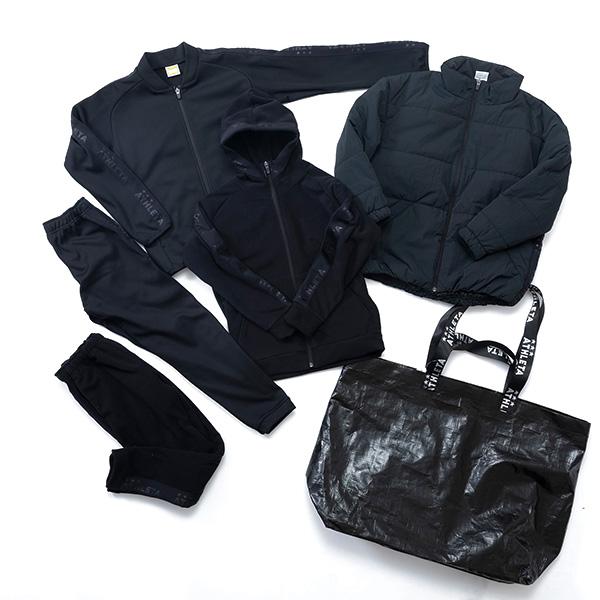 【美品】ATHLETA トレーニングウェアセット 黒 ATHLETA（アスレタ） 【即出荷】アスレタ ATHLETA 2024福袋 WINTER
