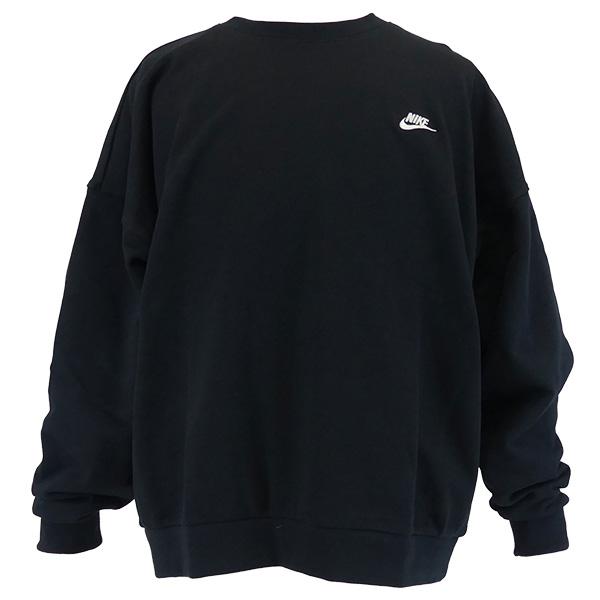 ナイキ NIKE クラブ フリース オーバーサイズド フレンチテリー クルー HJ1820-010 サッカー フットサル スウェットシャツ トレーナー ブラック