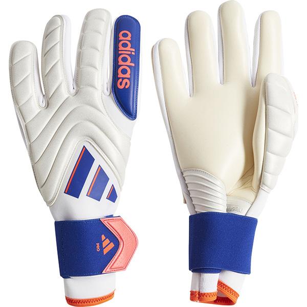 キーパーグローブ GKグローブ ゴールキーパーグローブメーカー：アディダス adidasカラー：ホワイト/ルシッドブルー/ソーラーレッド素材：全体／ラミネート(ポリエステル45%、綿30%、ポリウレタン25%)手のひら／URG 2.0ラテッ...