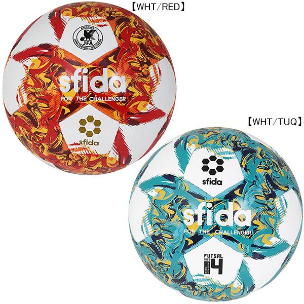 フットサルボール 4号球メーカー：スフィーダ SFIDAカラー：【WHT/RED】【WHT/TUQ】素材：合成皮革・手縫い※予めご了承の上、ご注文を宜しくお願い致します。１．配送中による破裂などのトラブルの防止の為、ボールの空気はある程度抜...