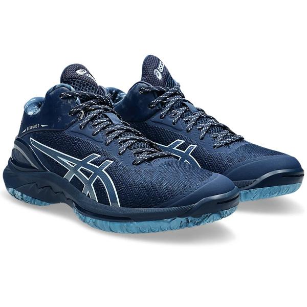 【新品未使用】ASICS GELBURST 28 ネイビー 25cm 箱 タグ付 ASICS（アシックス） バスケットシューズ メンズ ゲルバースト28