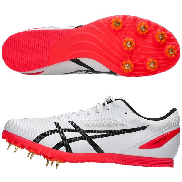 アシックス asics 陸上スパイク 短距離 中距離 ハードル 跳躍 HEATFLAT 12 ヒートフラット12 オールウェザー 土トラック 1093A195-102