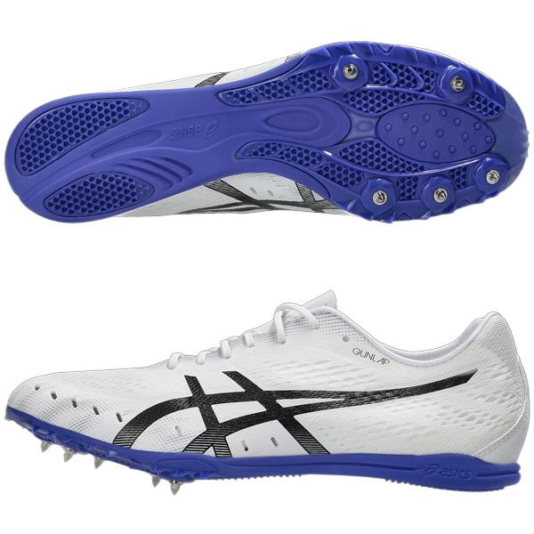 アシックス asics メンズ レディース 陸上スパイク 中距離 長距離 障害 GUN LAP 3 ガンラップ3 オールウェザートラック専用 ホワイト 1093A229-101