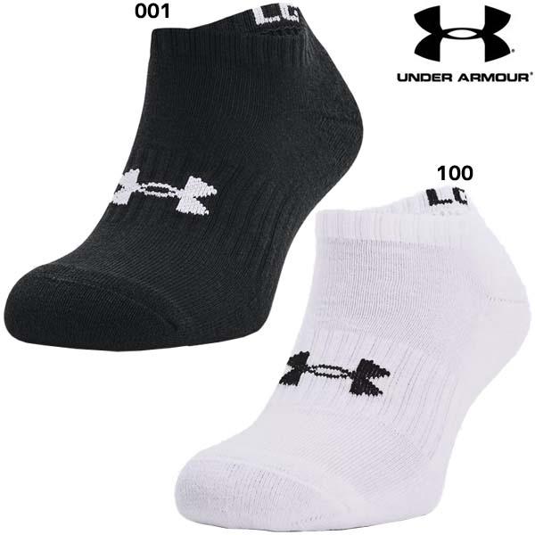 UAコア ノーショー ソックス （3足セット）レベルアップしたソックス。軽量で、通気性に優れているうえ、アーチサポートも装備。・ 軽くて着心地のよい、柔らかなコットンブレンド生地のソックスは普段使いに最適・アーチサポートを組み込み、足の疲労...
