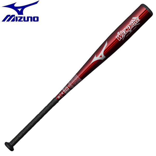 MIZUNO（ミズノ） 野球 軟式 バット 金属製 ウィルドライブ レッド