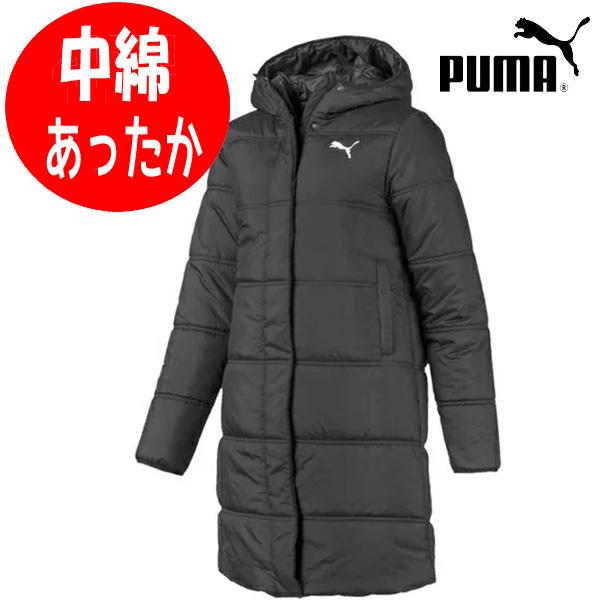 ベンチコート レディース 中綿 エッセンシャル パッデド フード付き中綿コート プーマ PUMA レディース ダウンコート 580040 Sサイズ