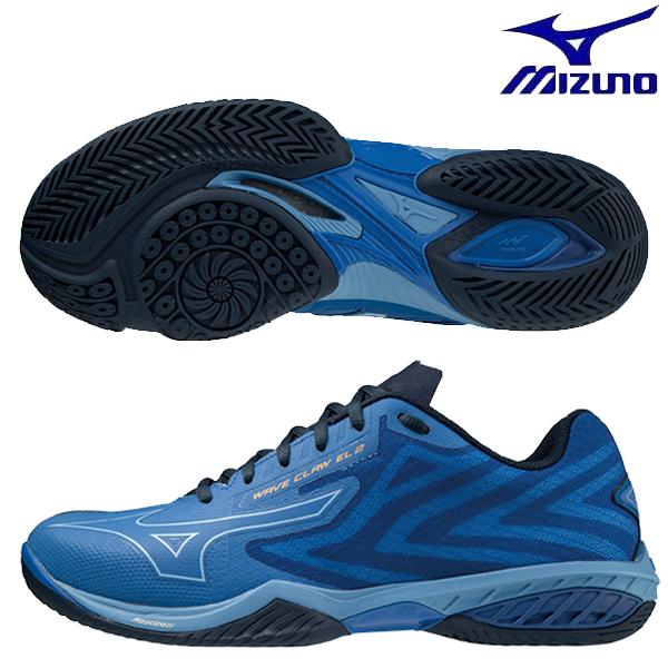 Mizuno バドミントンシューズ 紺　ウェーブクロー　ミズノ　EL2 wide MIZUNO（ミズノ） ウエーブクロー EL 2 メンズ バドミントンシューズ