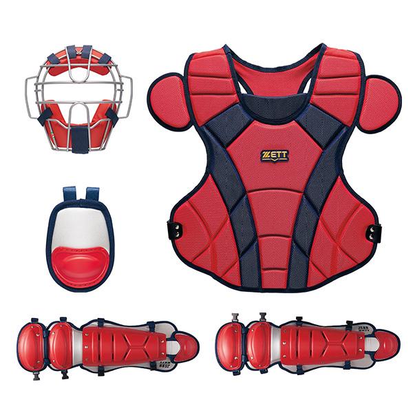 ゼット ZETT 野球 軟式キャッチャー防具4点セット マスク