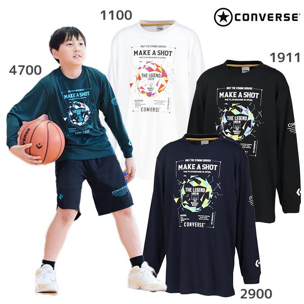 CONVERSE 140 バスケットボールTシャツ 6枚＆バスパン 2枚 セット CONVERSE ジュニア プリント Tシャツ ミニバス バスケットボール