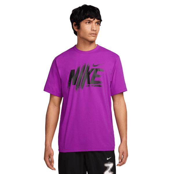 〇 325// ナイキ NIKE パープル 紫 フィットネス Tシャツ レディー NIKE（ナイキ） レディース 半袖 Tシャツ ウィメンズ NSW