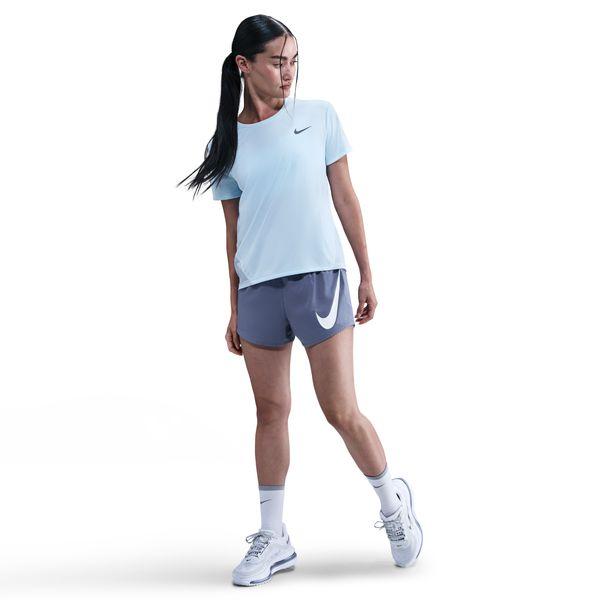 【ネコポス送料無料】NIKE ナイキ レディース Dri-FIT ミッドライズ ルーズ 8cm ランニング ショートパンツ インナー付き Nike One Swoosh HV2617-499