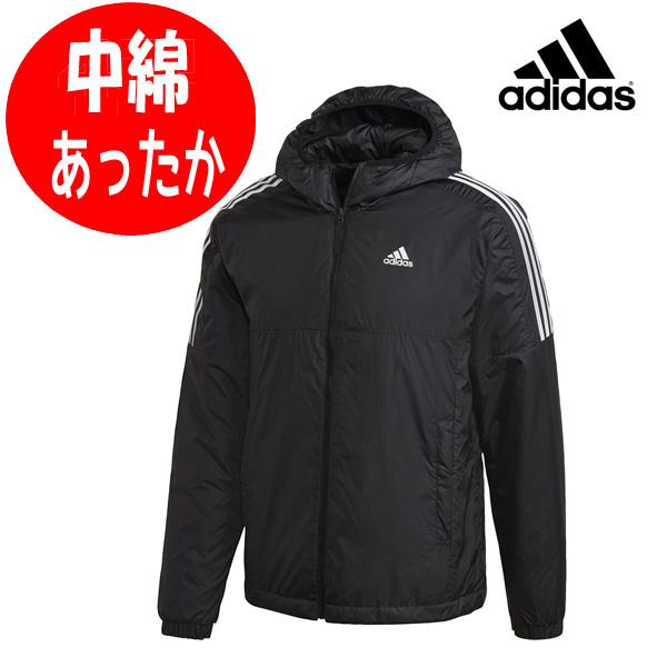 アディダス中綿ジャケットメンズadidasMフードアウターウェア上着撥水ブラック adidas（アディダス） 中綿ジャケット 中綿ブレーカー メンズ フード