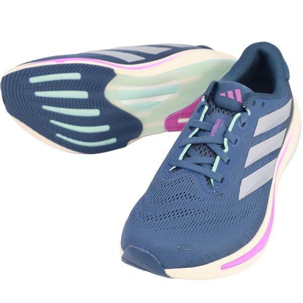 アディダス adidas レディース ランニングシューズ SUPERNOVARISE2W スーパーノヴァ ライズ 2 W マラソン ジョギング ネイビー JR7688