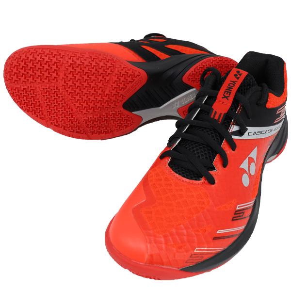 YONEX バドミントンシューズ オレンジ/レッド サイズ: 24.0