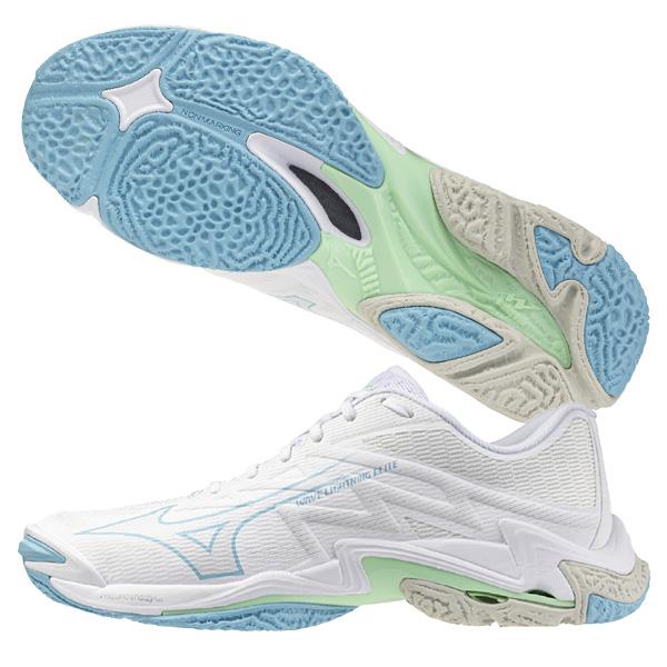 5層の新アッパー構造は、足全体を優しく包み込むシームレスなフィット感を実現。●カラー：(56)ホワイト×サックス×グリーン●サイズ：23.0 - 27.5●製造国：ベトナム●質量：約295g(27.0cm片方)●甲材：合成繊維、人工皮革●底...