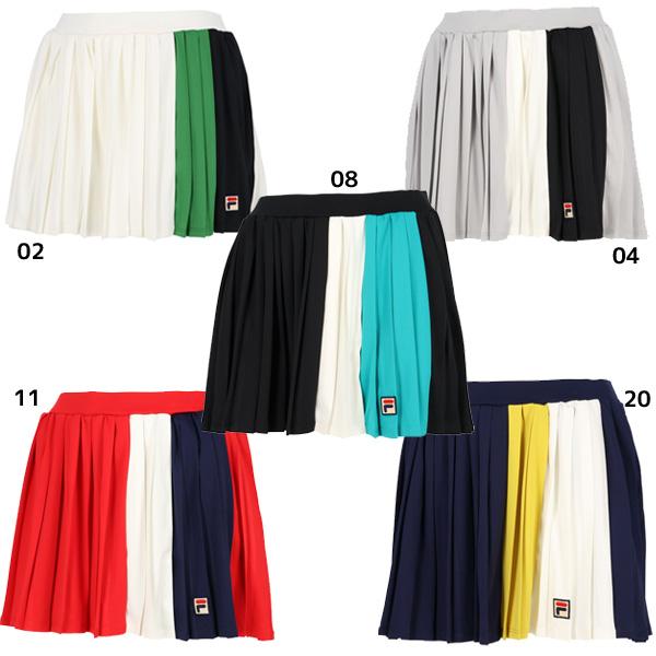 FILA（フィラ） テニスウエア ライン 切替 プリーツ スコート