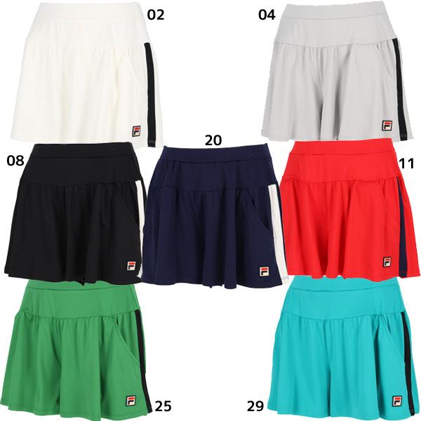 FILA（フィラ） テニスウエア ライン キュロットパンツ レディース