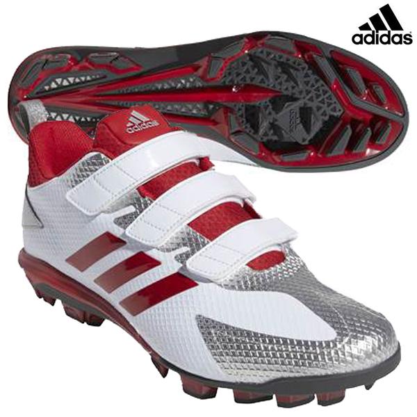 アディダス Adidas アディゼロ Point Ac Db3459 野球ソフトボール スパイクシューズ ポイントスパイク ホワイト レッド 白 赤 ベルクロ Db3459 フタバスポーツサッカー館ヤフー店 通販 Yahoo ショッピング