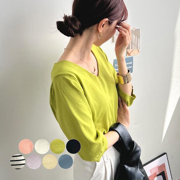 Futier Land（フューティアランド） 半袖 レディース Vネック